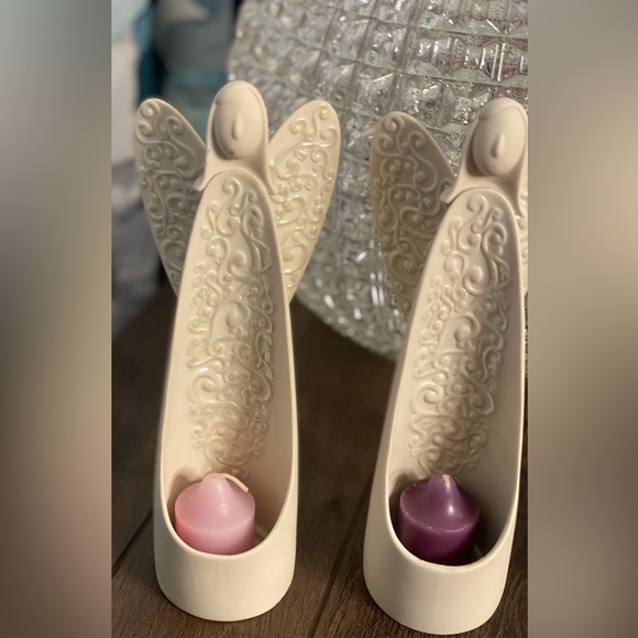 PartyLite Serenity Angel Candle Holder Lot of 3 - Picture 2 of 14